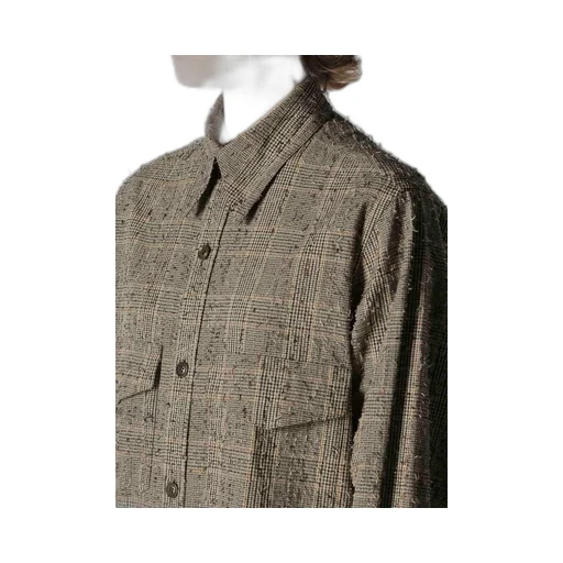 Needle-Punched Military Long Dress