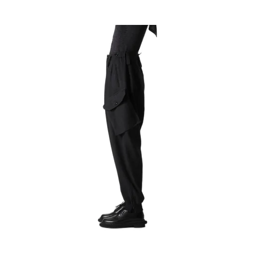 W/Ny Herringbone Rib Hem Pants