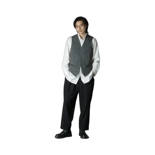 Cotton Zaza Cross Wa Zipper Pocket Vest