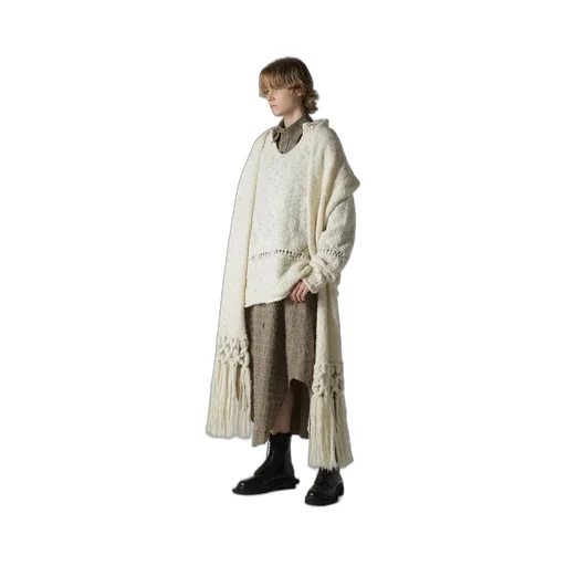 Needle-Punched Military Long Dress