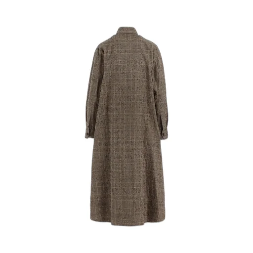 Needle-Punched Military Long Dress