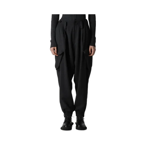 W/Ny Herringbone Rib Hem Pants