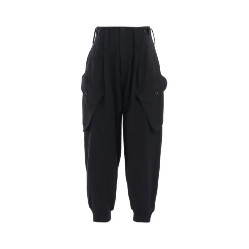W/Ny Herringbone Rib Hem Pants