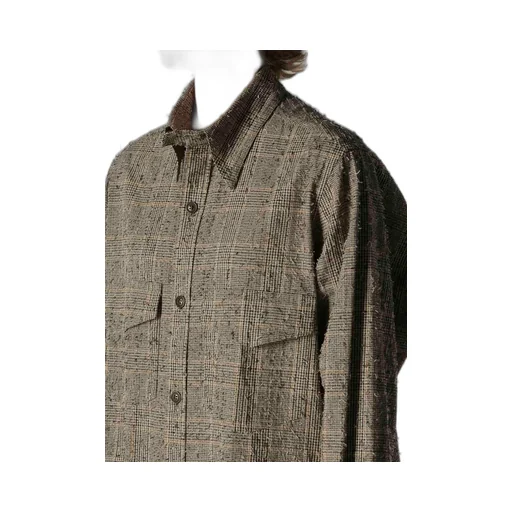 Needle-Punched Military Long Dress