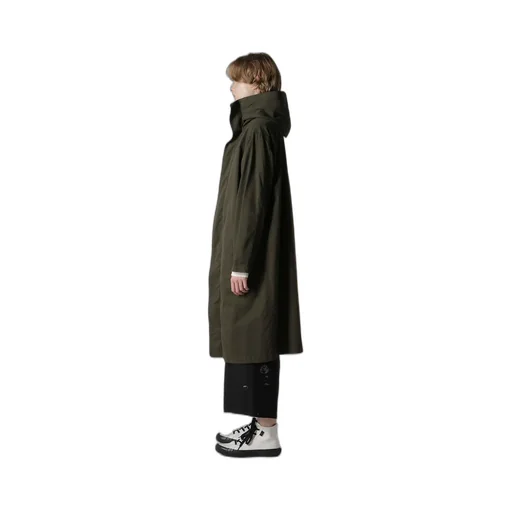 Cotton Twill Garment Dye Hoodie Coat