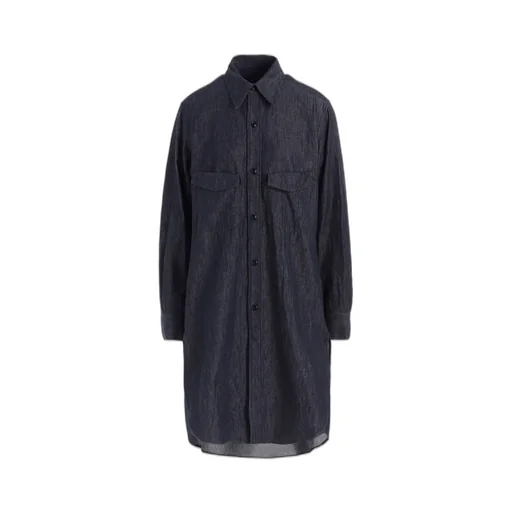 6Oz Denim Garment Finish Military Shirt Dress