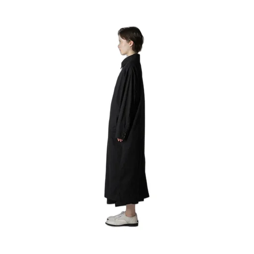 Cotton Twill Garment Dye Turn Over Collar Coat