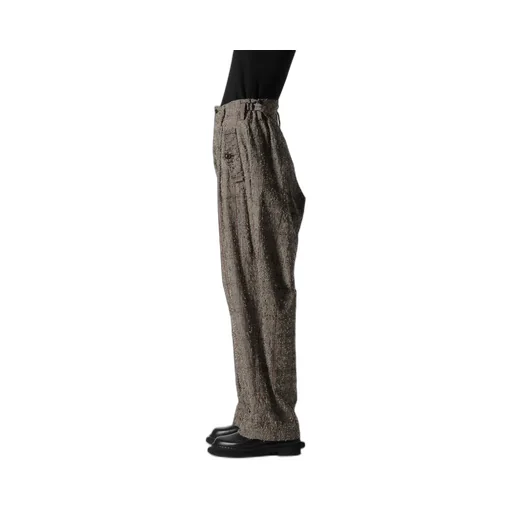 Needle-Punched Double Tuck Wide Pants