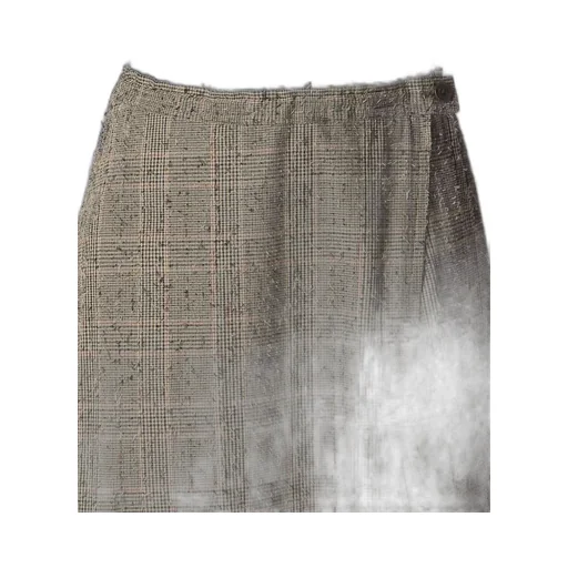 Needle-Punched Asymmetric Flare Pants