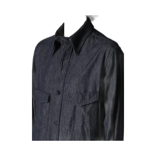 6Oz Denim Garment Finish Military Shirt Dress