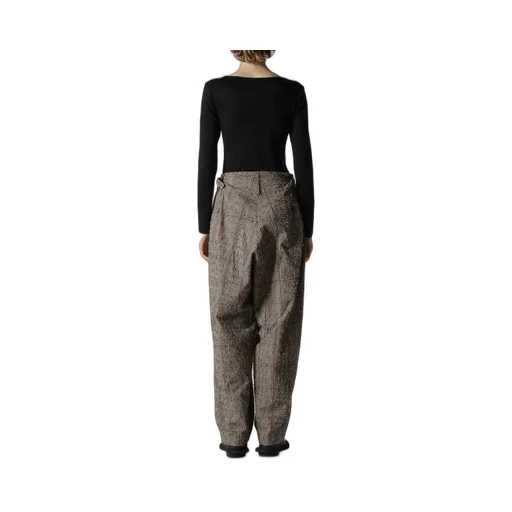 Needle-Punched Double Tuck Wide Pants