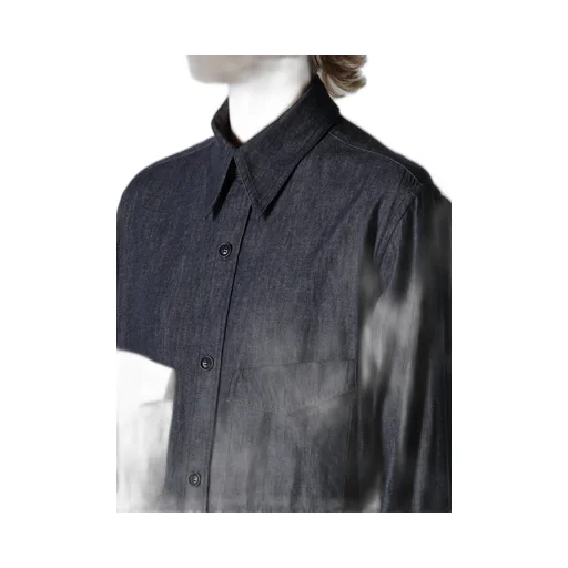 6Oz Denim Garment Finish Military Shirt Dress