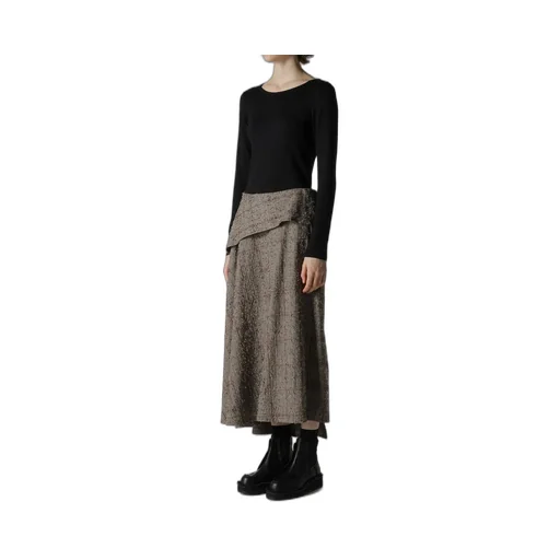 Needle-Punched Asymmetric Skirt