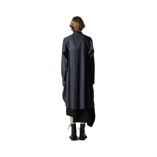 6Oz Denim Garment Finish Military Shirt Dress