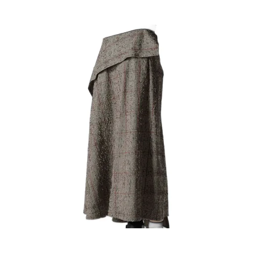 Needle-Punched Asymmetric Skirt