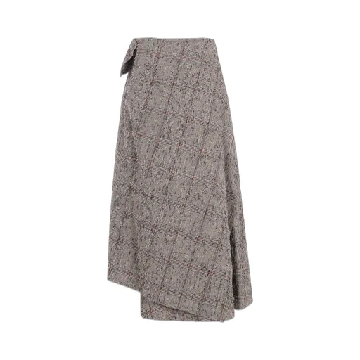 Needle-Punched Asymmetric Skirt