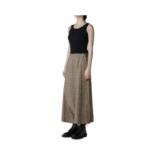 Needle-Punched Asymmetric Flare Pants