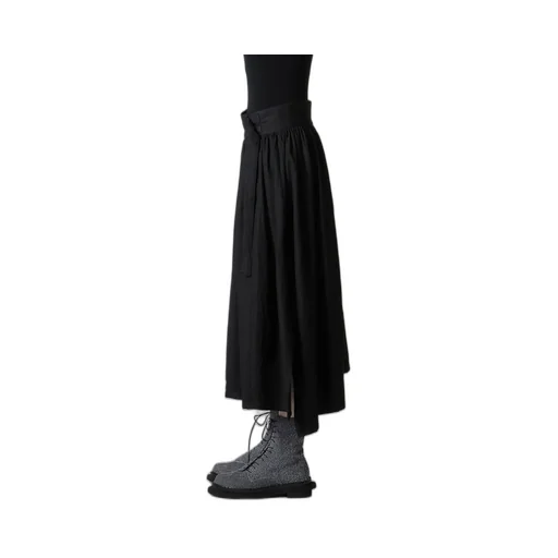 6Oz Denim Garmentfinish Asymmtric Gather Skirt