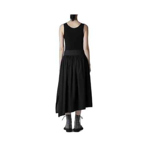 6Oz Denim Garmentfinish Asymmtric Gather Skirt