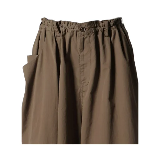 Cotton Twill Garment Dye Right Side Drape Pants