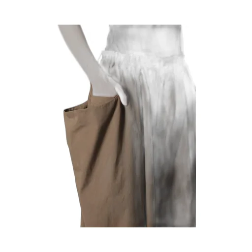Cotton Twill Garment Dye Right Side Drape Pants