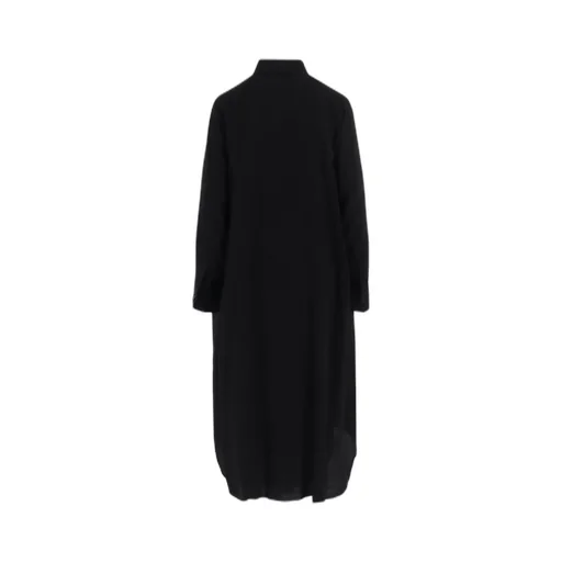 Hard-Twist Serge Cloth Placket Dress