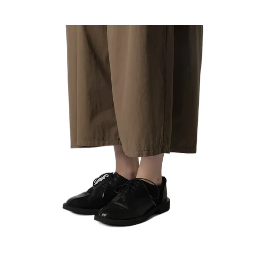 Cotton Twill Garment Dye Right Side Drape Pants