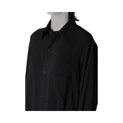 Hard-Twist Serge Cloth Placket Dress