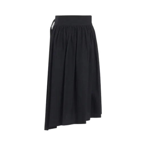 6Oz Denim Garmentfinish Asymmtric Gather Skirt