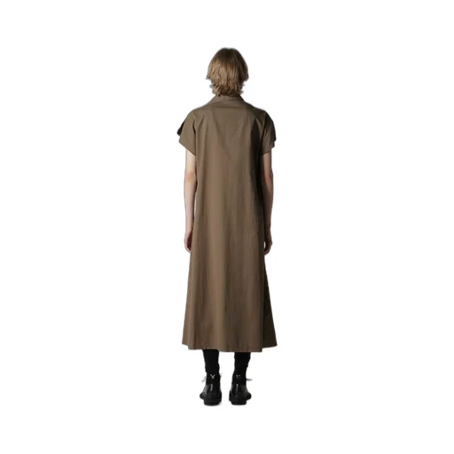 Cotton Twill Garment Dye French Sleeve Dress