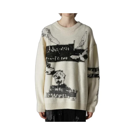 Reversible Intarsia W Jq Pullover