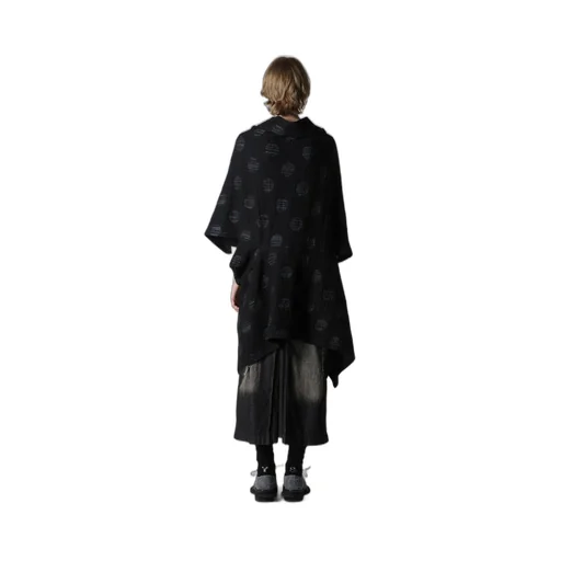 Polka Dot Jq Asymmetric Cardigan