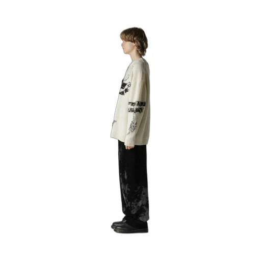 Reversible Intarsia W Jq Pullover