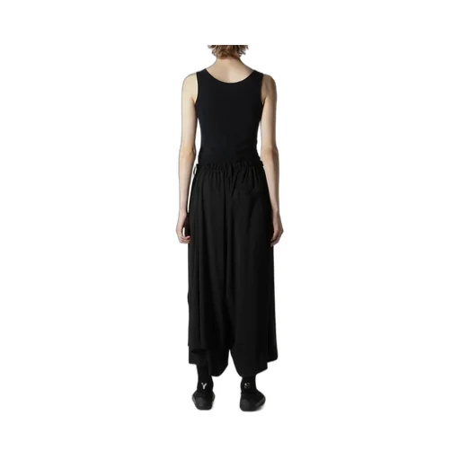 Hard-Twist Serge Left Double Button Open Pants