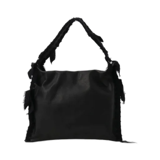Braided String Leather Tote Bag