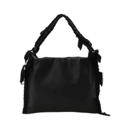 Braided String Leather Tote Bag