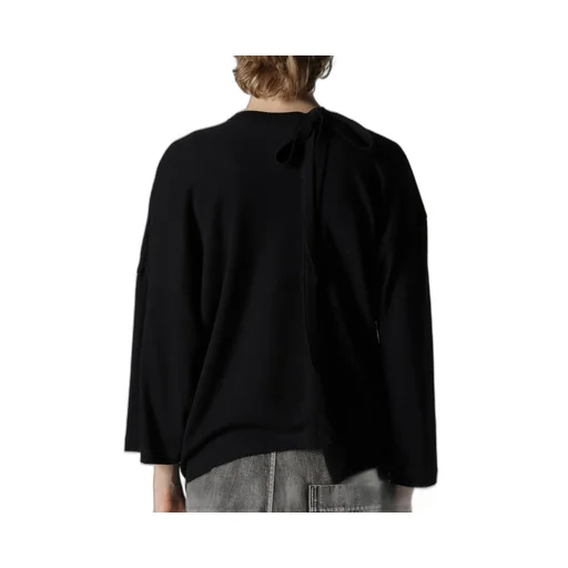 Soft Gauze Jersey Asymmetric Drape Cardigan
