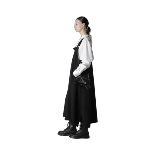 Discharge-Printed Velvet Curvy Bag M