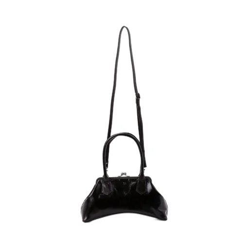 Glossy Leather Curvy Bag M