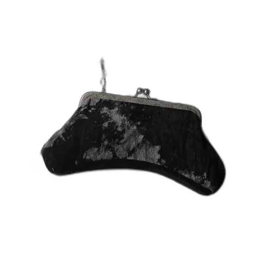 Discharge-Printed Velvet Curvy Bag M