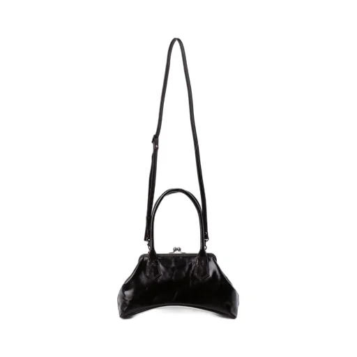 Glossy Leather Curvy Bag M