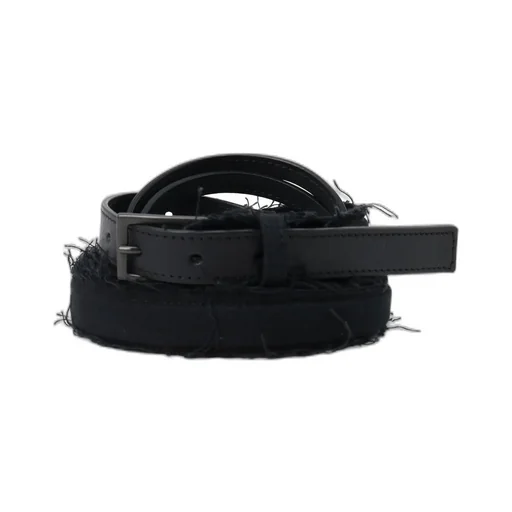 Leather/Cotton Twill Double Belt
