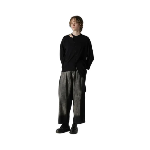 Soft Gauze Jersey Asymmetric Drape Cardigan
