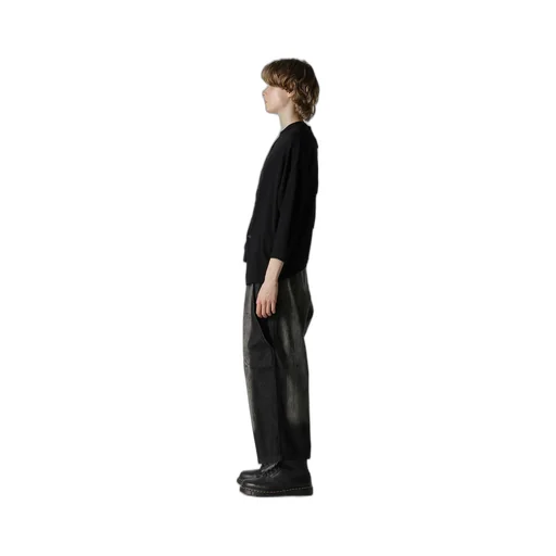 Soft Gauze Jersey Asymmetric Drape Cardigan