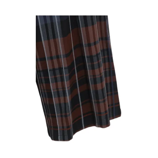 Wool Blend Plaid Pants