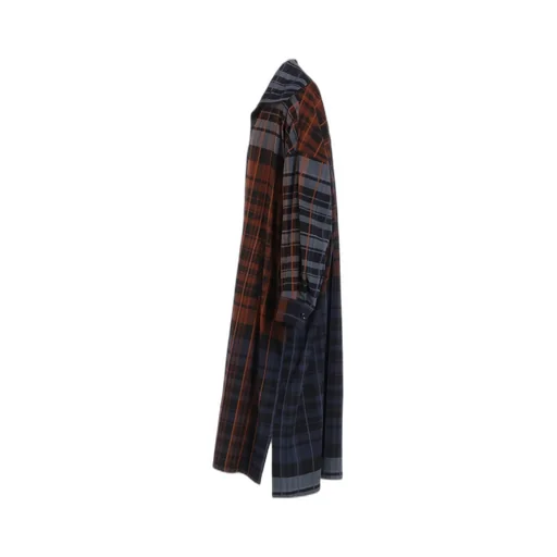Wool Blend Plaid Dress