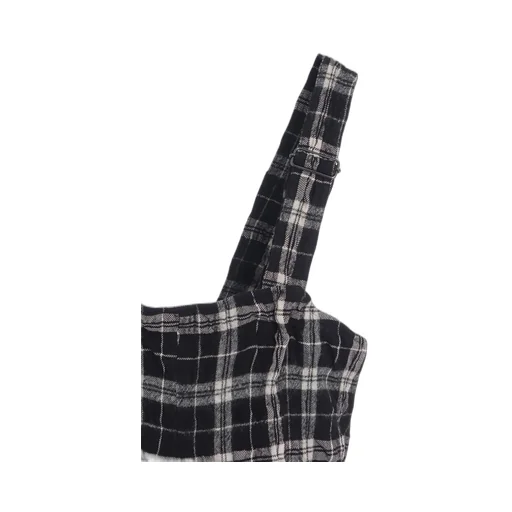 Milled Wool Cotton Plaid Dress