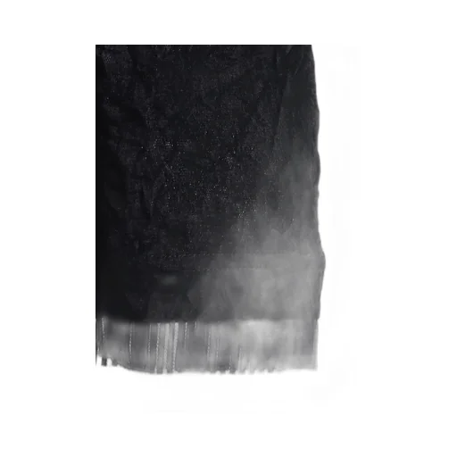 Flocked Tulle Round Neck Wide T