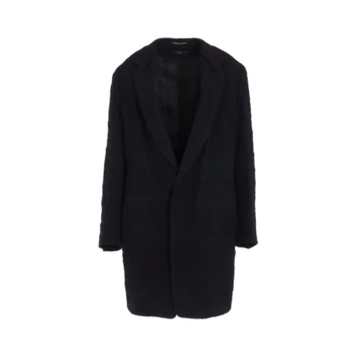 Milled Cotton Wool Plaid Jacket