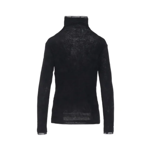 Flocked Tulle High Neck T